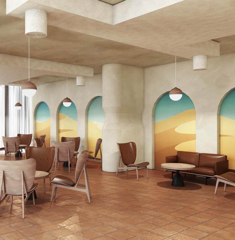 Azul hospitality interior